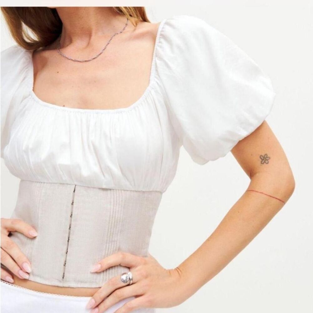 Reformation Women's White Blouse